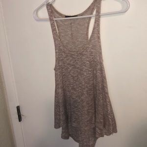 High Low Nude With Rose Gold Top